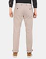 Tommy Hilfiger Men Beige Denton Regular Fit Solid Casual Trousers