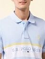 U.S. Polo Assn. Brand Embroidered Summer Splash Polo Shirt