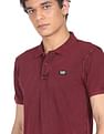 Flying Machine Cotton Solid Polo Shirt
