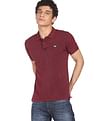 Flying Machine Cotton Solid Polo Shirt