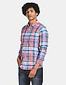 Flying Machine Spread Collar Check Shirt
