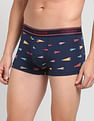 USPA Innerwear All Over Print Ribbed Jersey I616 Trunks - Pack Of 1