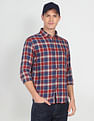 U.S. Polo Assn. Denim Co. Plaid Check Cotton Casual Shirt
