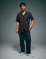 Flying Machine Vertical Striped Original Cuban Shirt