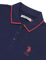 U.S. Polo Assn. Women Regular Fit Brand Printed Polo Shirt