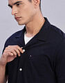 Tommy Hilfiger Solid Regular Fit Plain Woven Shirt