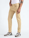 Flying Machine Mid Rise Slash Slim Tapered Jeans
