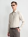 Arrow Manhattan Slim Fit Linen Shirt