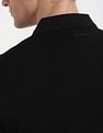 Calvin Klein Jeans Striped Regular-Fit Polyester Polo T-Shirt