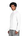 Calvin Klein Men White High Neck Solid T-Shirt