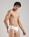 Calvin Klein Underwear White Solid Mid Rise Brief