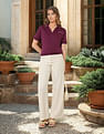 U.S. Polo Assn. Women Tipped Collar Boxy Fit Polo Shirt