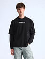 Flying Machine Doctor Sleeves Brand Oversized T-Shirt