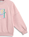 Tommy Hilfiger Kids Girls Raglan Sleeve Monogram Sweatshirt