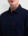 U.S. Polo Assn. Denim Co. Slim Dobby Solid Shirt