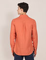 U.S. Polo Assn. Spread Collar Solid Casual Shirt