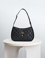 U.S. Polo Assn. Women Quilted Monogram Baguette Bag
