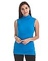 U.S. Polo Assn. Women Sleeveless Turtle Neck Sweater