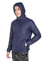 Flying Machine High Neck Hooded Quilted Jacket