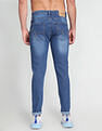 Flying Machine Mid Rise Stone Wash Whiskered Jeans