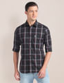 U.S. Polo Assn. Windowpane Check Twill Shirt