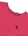 U.S. Polo Assn. Kids Girls Tie Up Sleeves Regular Top