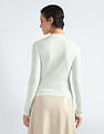 Calvin Klein Seaming Ribbed Slim Fit T-Shirt
