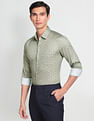 Arrow Floral Print Pure Cotton Formal Shirt