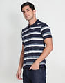 Arrow Sports Pique Striped Polo Shirt
