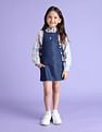 U.S. Polo Assn. Kids Girls Corduroy Dungree Dress