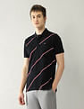 Arrow Sport Diagonal Striped Regular Fit Polo Shirt