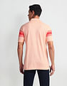 Arrow Sports Striped Sleeve Cotton Polo Shirt