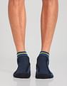 USPA Innerwear Ankle Length Striped ES006 Socks - Pack Of 3