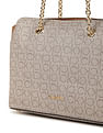 Calvin Klein Monogram Jacquard Hailey Shopper Bag