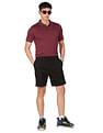 Calvin Klein Men Maroon Smooth Cotton Slim Fit Solid Polo Shirt