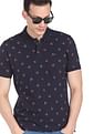 AD by Arvind Cotton All-Over Print Polo Shirt
