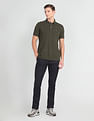 Arrow Sports Solid Dobby Autoflex Trousers