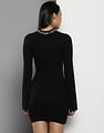 Calvin Klein Intarsia Logo Sweater Dress