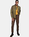 Flying Machine Stand Collar Solid Jacket