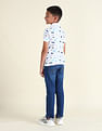 U.S. Polo Assn. Kids Boys Brand Printed Regular Fit Polo Shirt