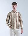 Flying Machine Vertical Striped Color Of Home Shirt