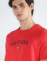 Tommy Hilfiger Brand Print Pure Cotton T-Shirt