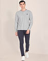 U.S. Polo Assn. Heathered Tipped Collar Henley T-Shirt