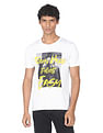 Flying Machine Pure Cotton Graphic Print T-Shirt