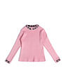 U.S. Polo Assn. Kids Girls Ribbed Cotton Sweater