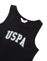 U.S. Polo Assn. Kids Girls Brand Printed A Line Dress