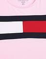 Tommy Hilfiger Girls Pink Logo T-Shirt