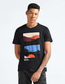 Flying Machine Graphic Print Cotton T-Shirt