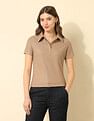 U.S. Polo Assn. Women Regular Fit Solid Polo Shirt