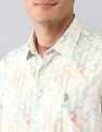 U.S. Polo Assn. Denim Co. Geometric Printed Satin Regular Fit Shirt
